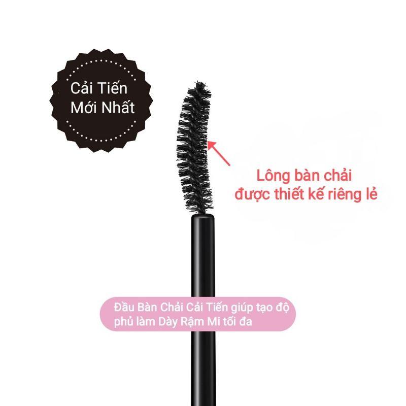 Mascara Dạng Màng Flim Không Lem Trôi ,Giữ Nếp Cong Và Làm Dày Rậm Mi Kissme Heroine Make  (6G)