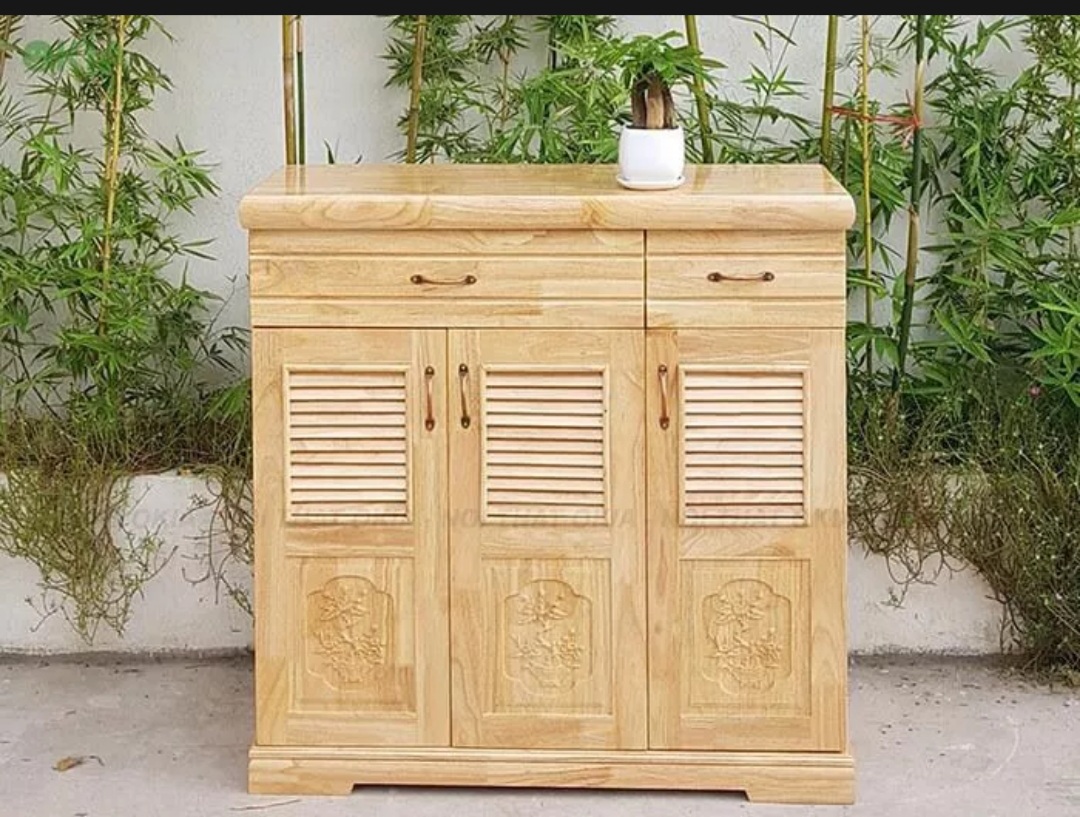 Tủ Giày Gỗ Thông 1M , TỦ DÀY DÉP GỖ