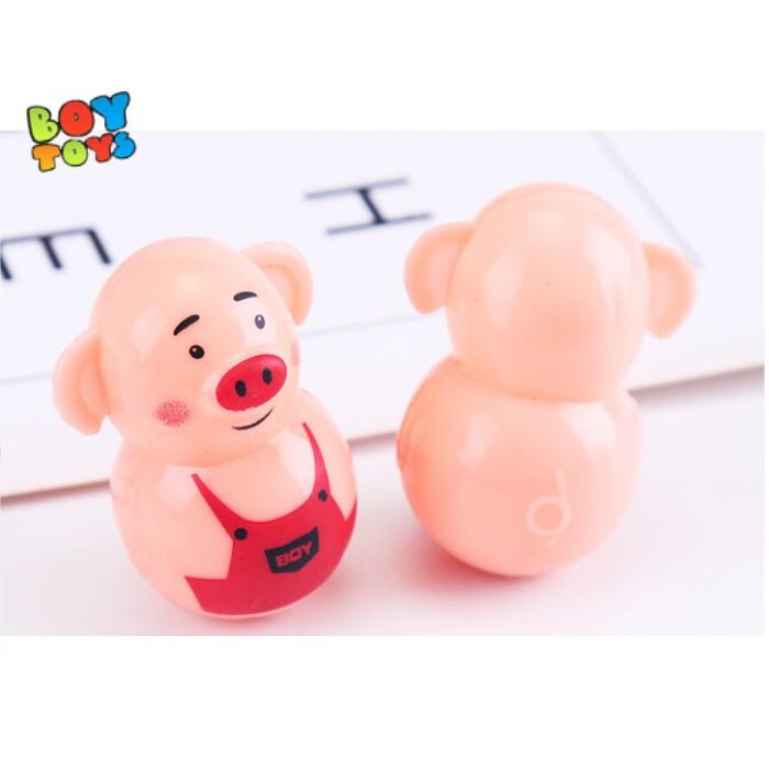 Đồ chơi lật đật mini heo Piggy dễ thương cho bé