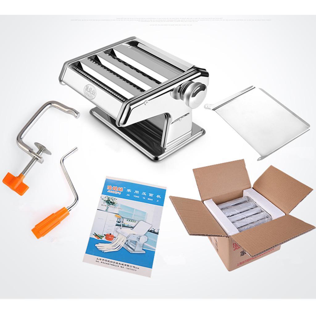 Stainless Steel 3-Cutting Dies Pasta Lasagne Spaghetti Maker Machine Cutter