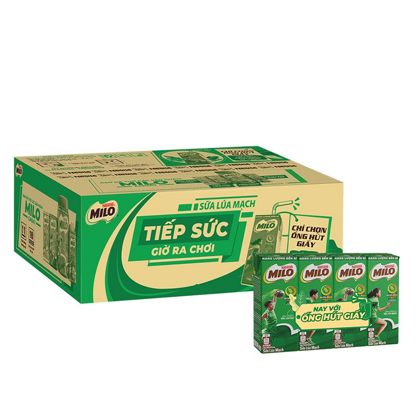 Thùng 48 Hộp Sữa Nestlé MILO Nước (180ml / Hộp)