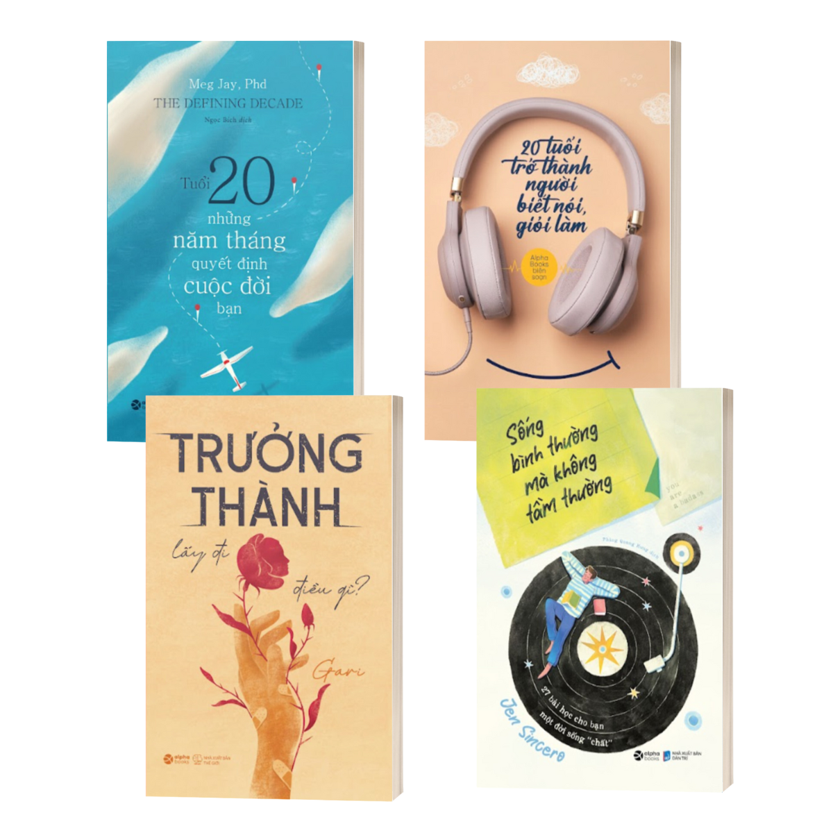 Combo: 20 Tuổi Trở Thành Người Biết Nói Giỏi Làm + Trưởng Thành Lấy Đi Điều Gì + Sống Bình Thường Mà Không Tầm Thường + Tuổi 20: Những Năm Tháng Quyết Định Cuộc Đời Bạn