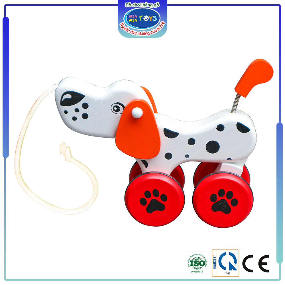 Đồ chơi gỗ Chó đốm năng động | Winwintoys 63262 | Kích thích vận động và phân biệt màu sắc | Đạt tiêu chuẩn CE và TCVN