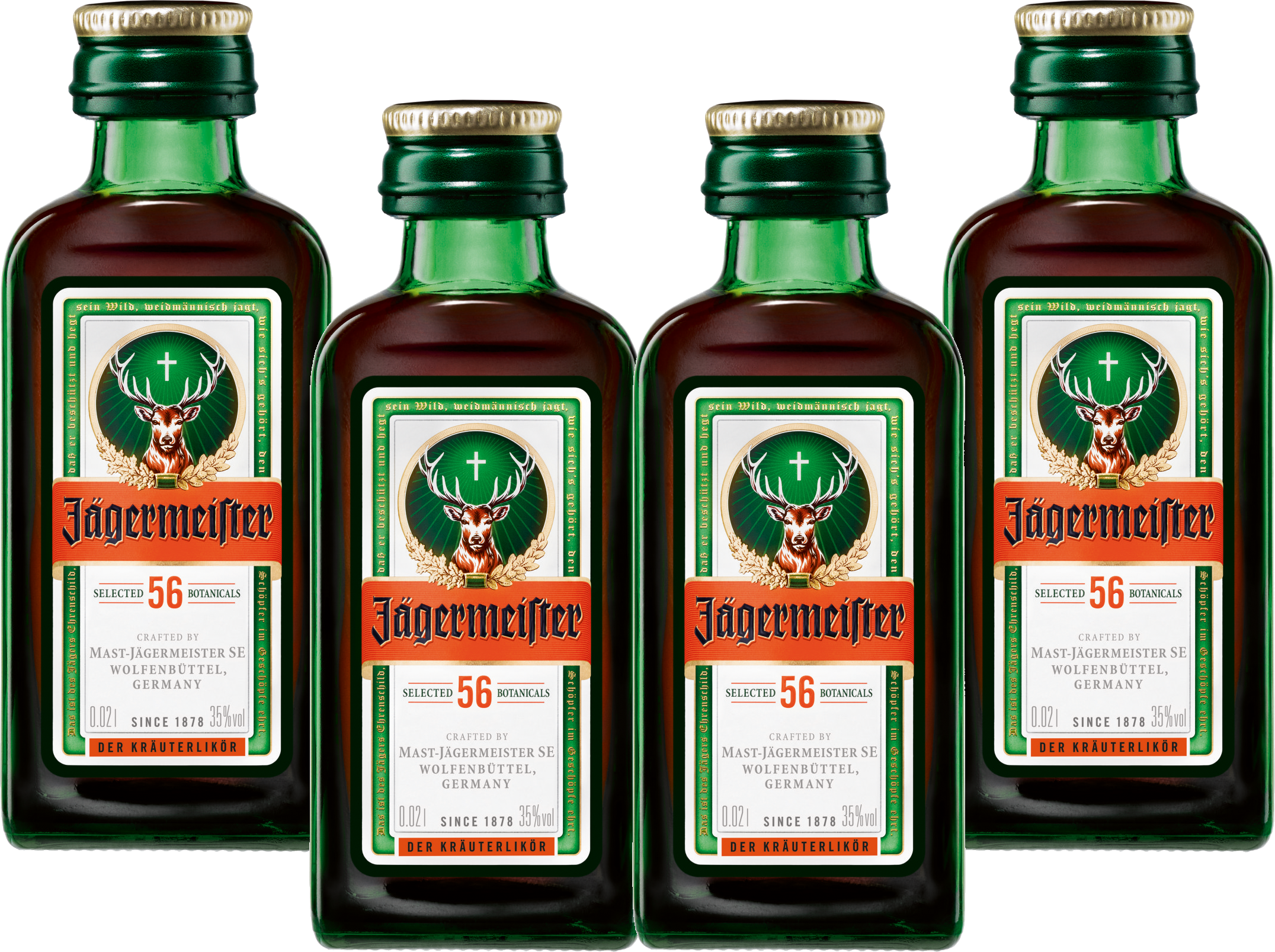 Rượu mùi Jägermeister 35% 4x0.02L
