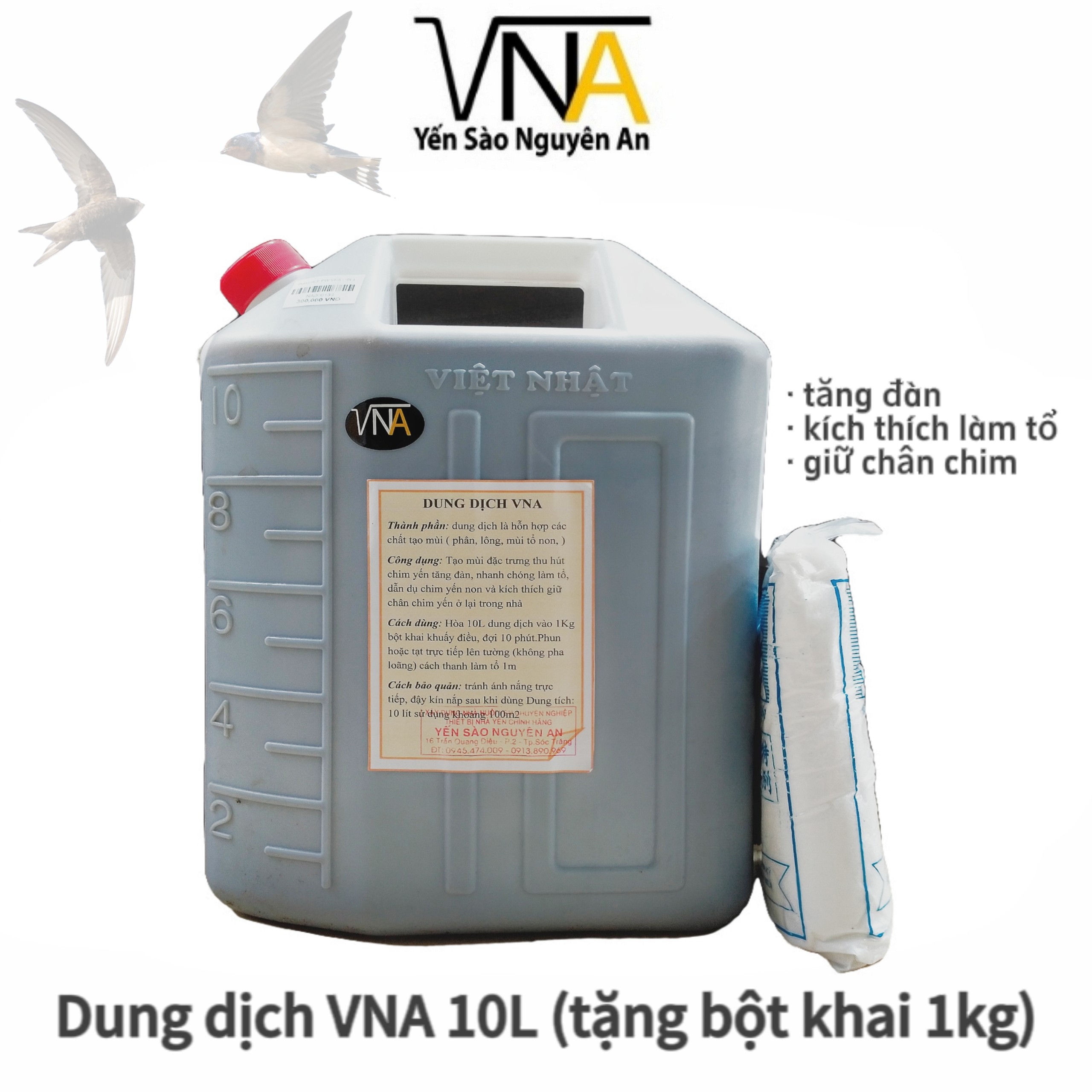 Dung dịch tạo mùi nhà yến VNA 10L