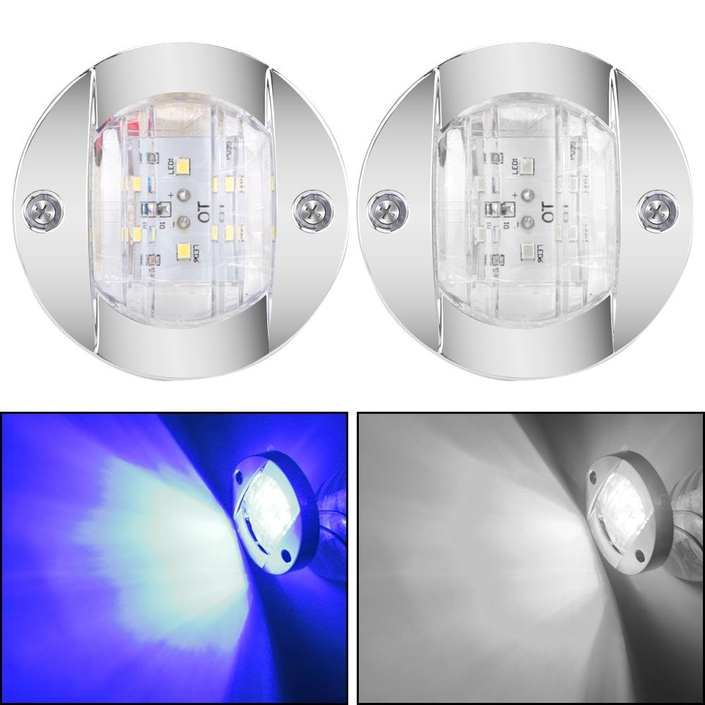 Đèn tín hiệu tròn 12V 6LED gắn đuôi xe tải/tàu thuyền