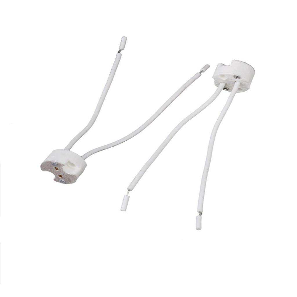 10pcs Lamp Base Holder Adaptors 4 Inch Wire Connector For MR16 G4 Light Bulb