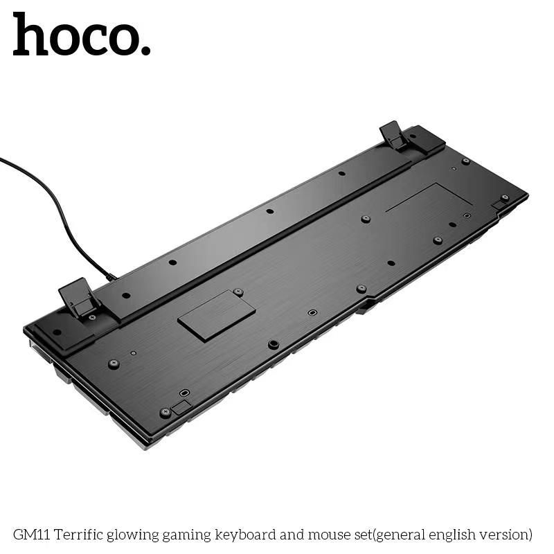 Combo bàn phím chuột gaming Hoco GM11 Led RGB - Hàng chính hãng,