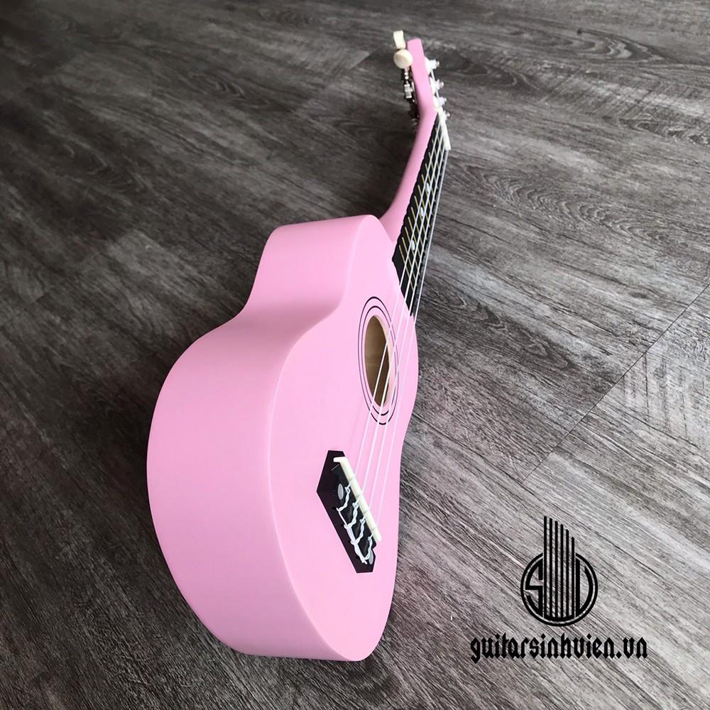 Đàn ukulele size 21 màu hồng cho người mới tập