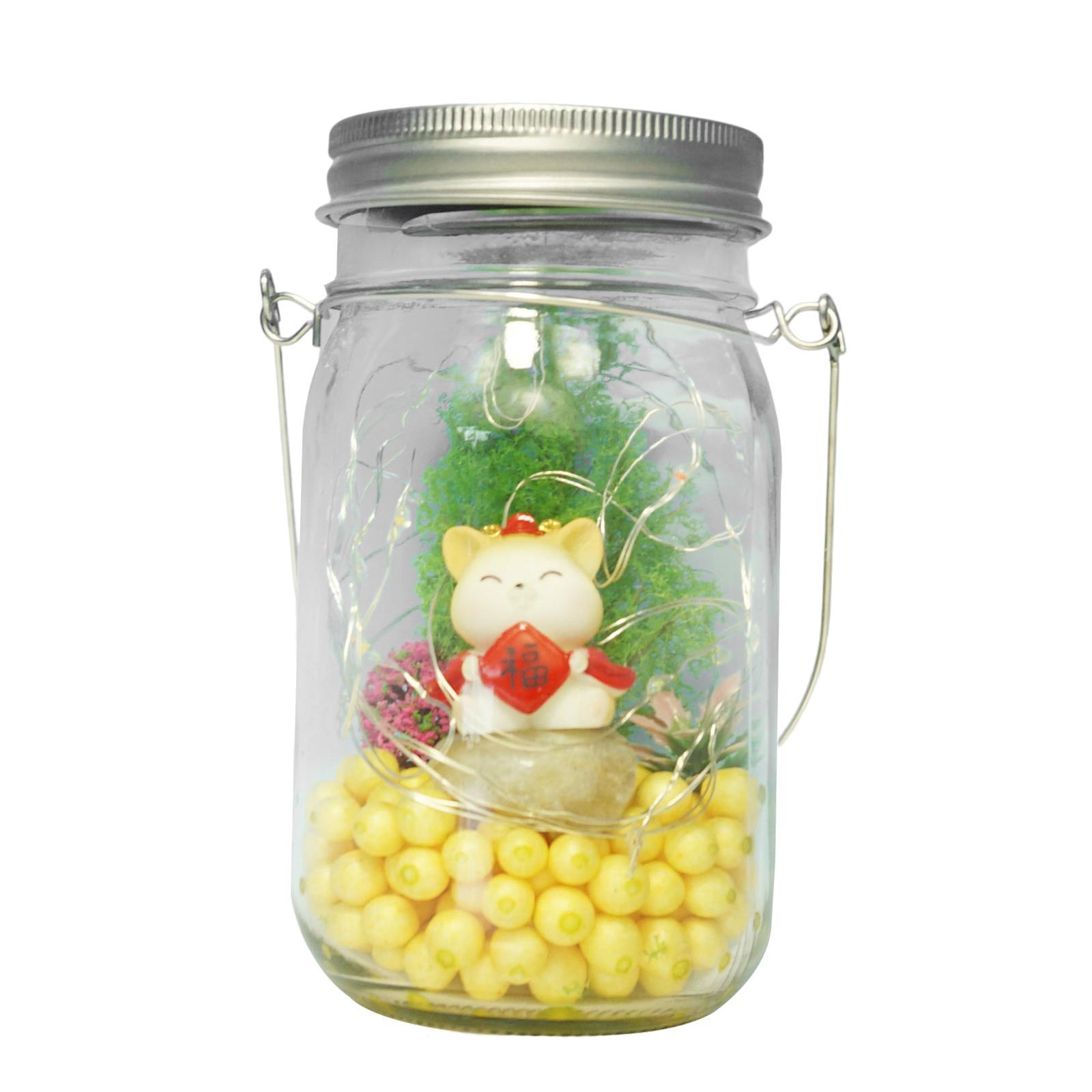 Solar Glass Jar Lights Decorative Solar Lanterns for Pathway Fence