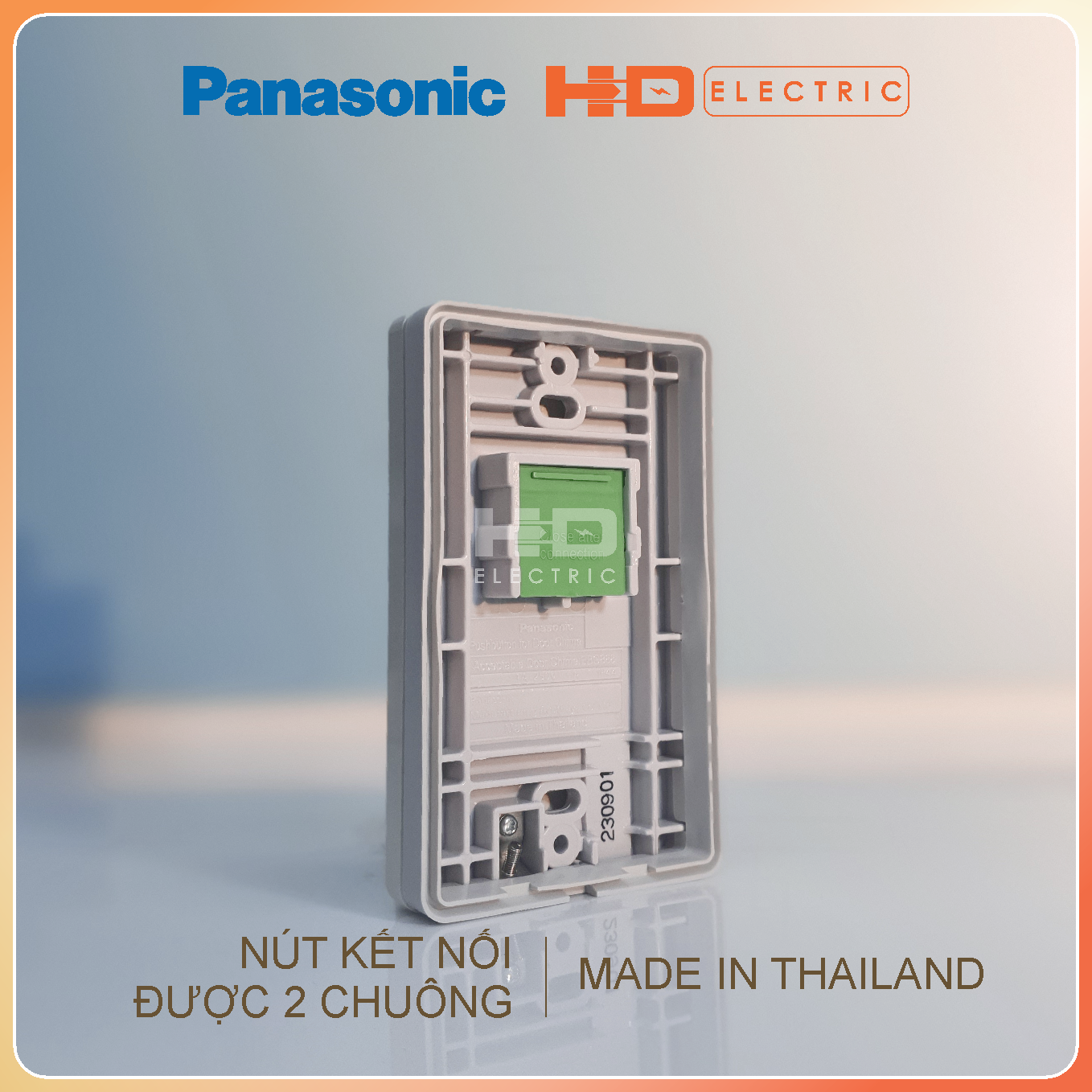 Chuông điện Panasonic gồm Nút nhấn EGG331 và Chuông EBG888 chính hãng