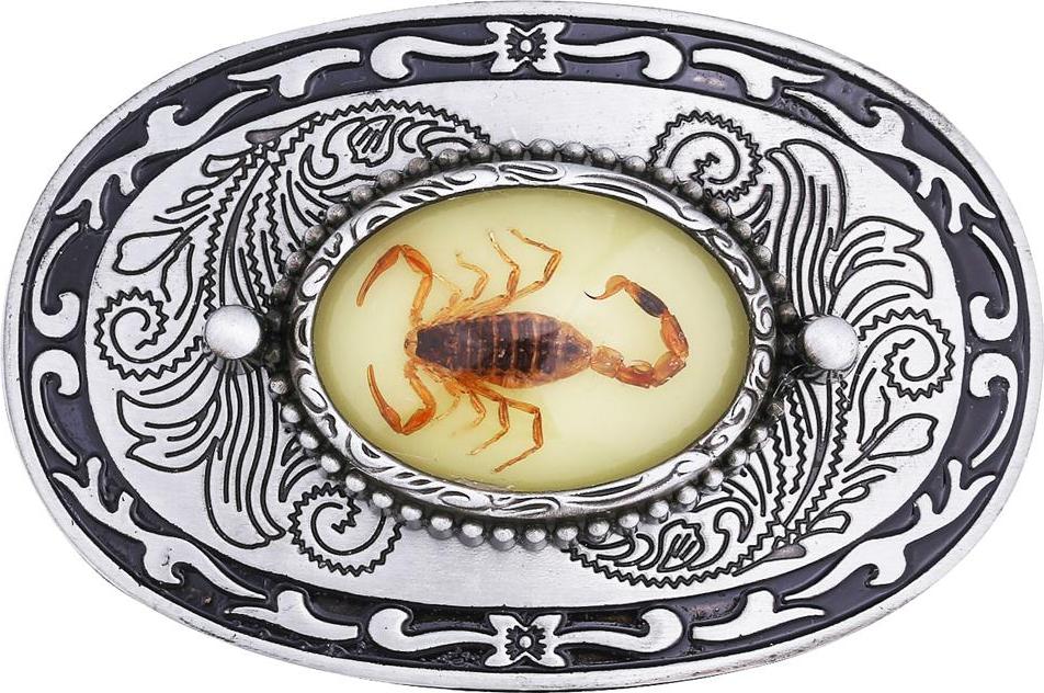 Men\'s Western Scorpion Belt Buckle Alloy Classic Buckle for Leather Belts
