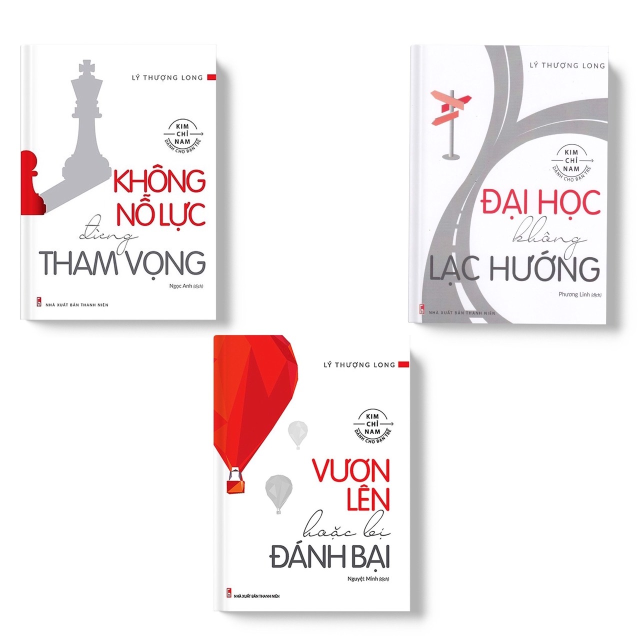 Sách(combo 3 cuốn):Không nỗ lực đừng tham vọng+Vươn lên hoặc bị đánh bại+Đại học không lạc hướng