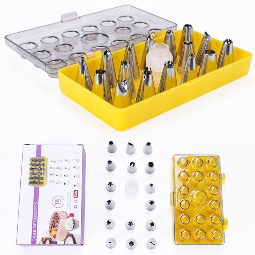 Đui Bắt Kem Set Hộp 18 Đui Bắt Kem Dụng Cụ Làm Bánh Sinh Nhật - CBDUI18P