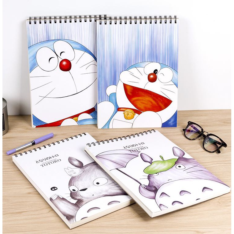 Sổ Ký Hoạ Gáy Lò Xo Cao Cấp A4 Sketchbook  - Giao Mẫu Ngẫu Nhiên