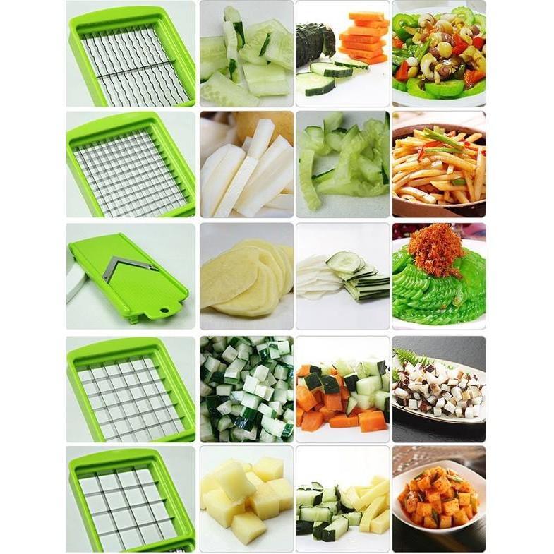 Bộ cắt gọt rau củ quả 10 món Nicer Dicer Plus(2019)