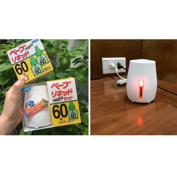 Lọ Đuổi Muỗi, Côn Trùng Kèm Tinh Dầu Nhật Bản