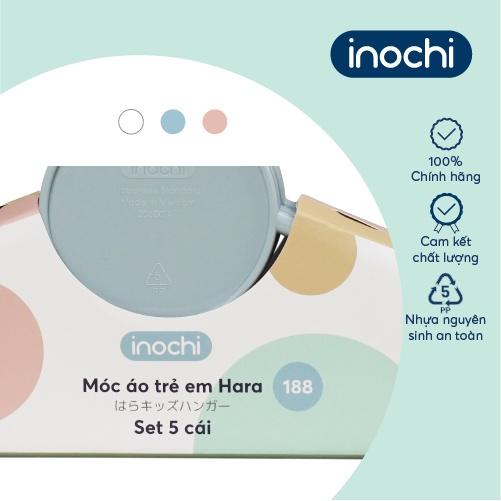 Móc áo cho trẻ em Inochi - Hara 188 màu Trắng ngọc/Hồng nhạt/Xanh nhạt