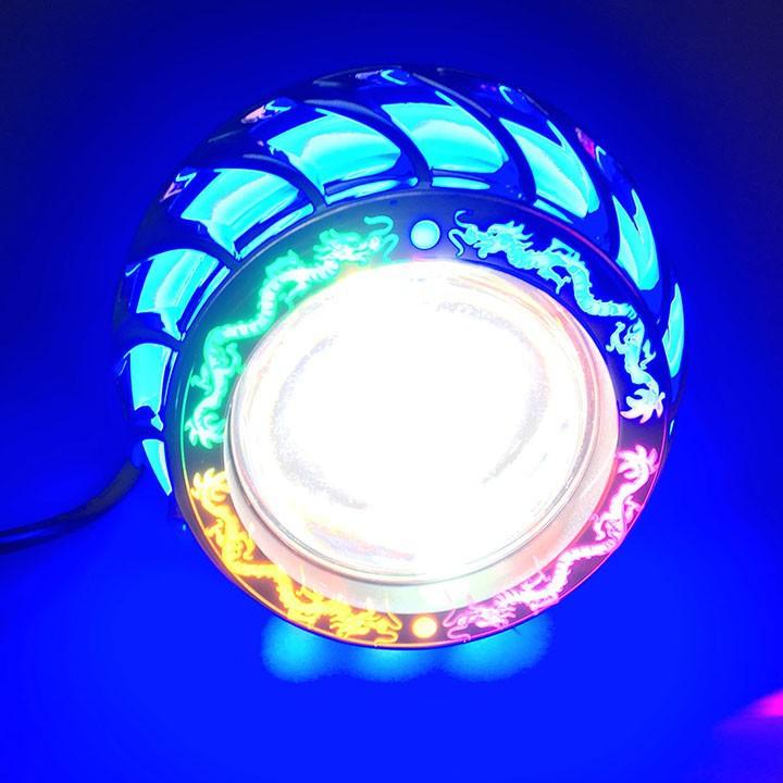 Đèn pha led bi cầu RỒNG kiểu dáng THỜI TRANG, ánh sáng ƯU VIỆT - DPLBCR