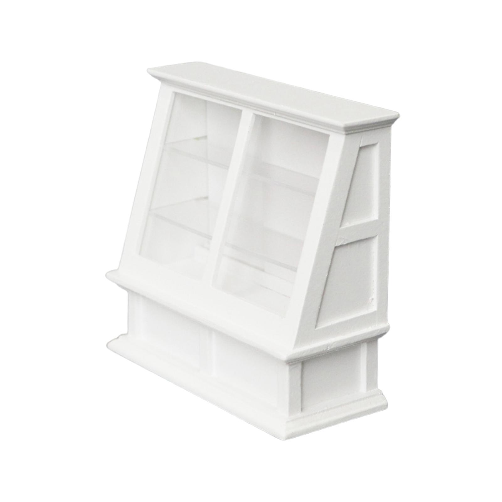 1:12 Dollhouse Miniature Store Cake Cabinet Decoration Miniature Dollhouse Food Cabinet Furniture Accessories