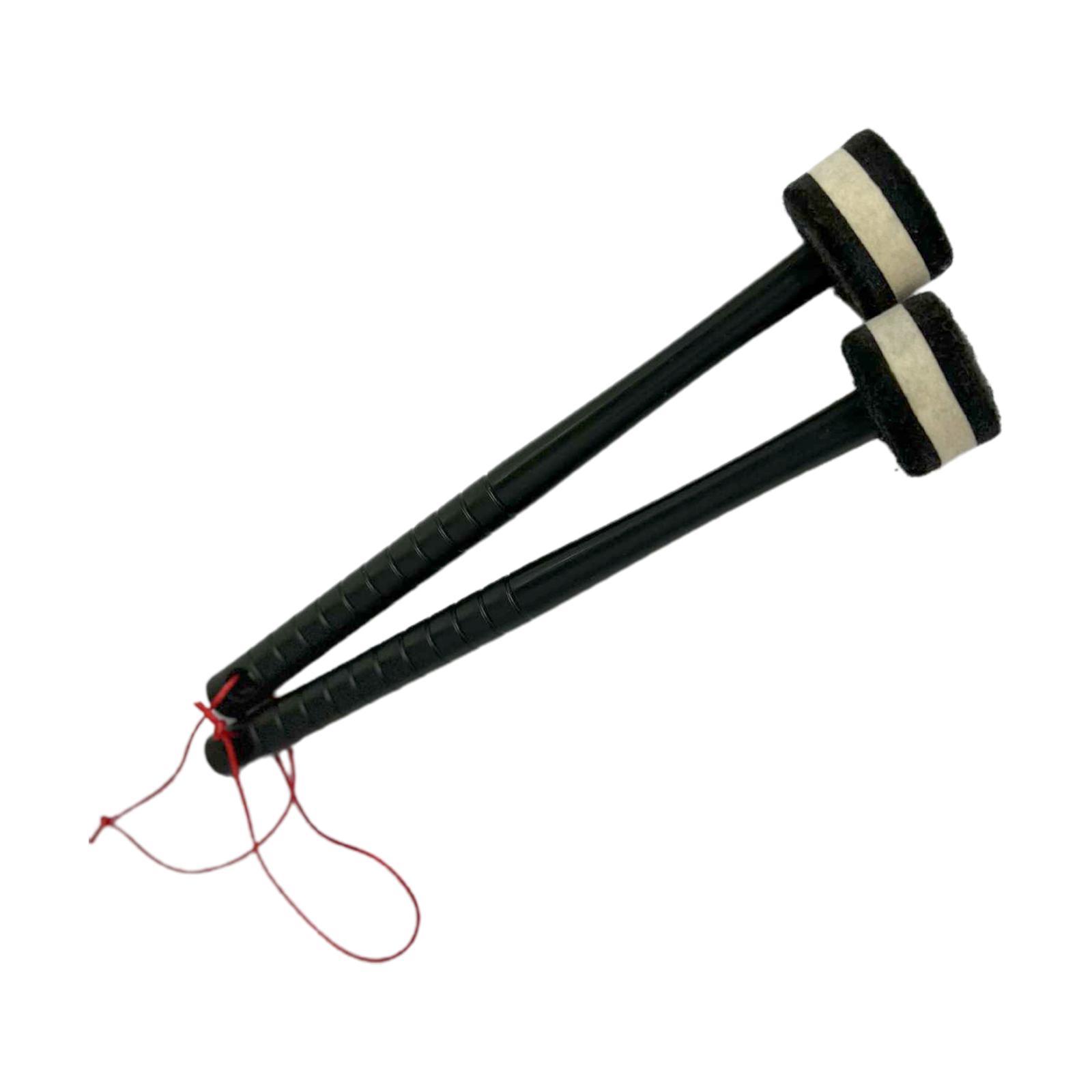 2 Pieces Drum Mallet Felt Mallet for Gong Woodblock Drum Bells