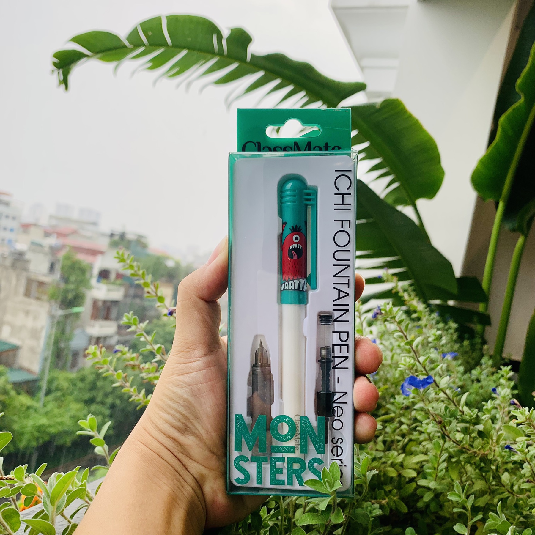 Bút máy ICHI Monster ngòi kim tinh Classmate CL-FP203 – xanh nhạt