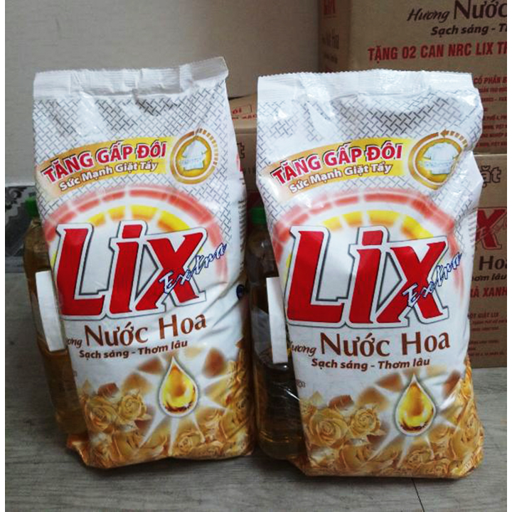 Bột Giặt Lix Extra Hương Nước Hoa 5.5Kg - Tăng Gấp Đôi Sức Mạnh Giặt Tẩy