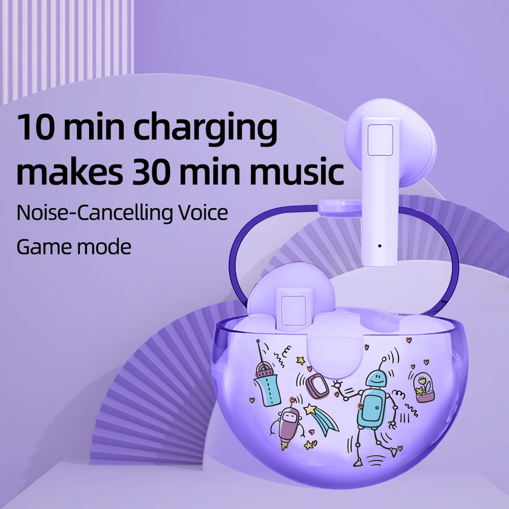 Tai Nghe Bluetooth Vinetteam TWS xMowi T2 Tai Nghe Không Dây Chơi Game Có Mic Dành Cho Android IOS Và Hệ Thống Windows Kiểu Dáng Cực Ngầu- Hàng Chính Hãng