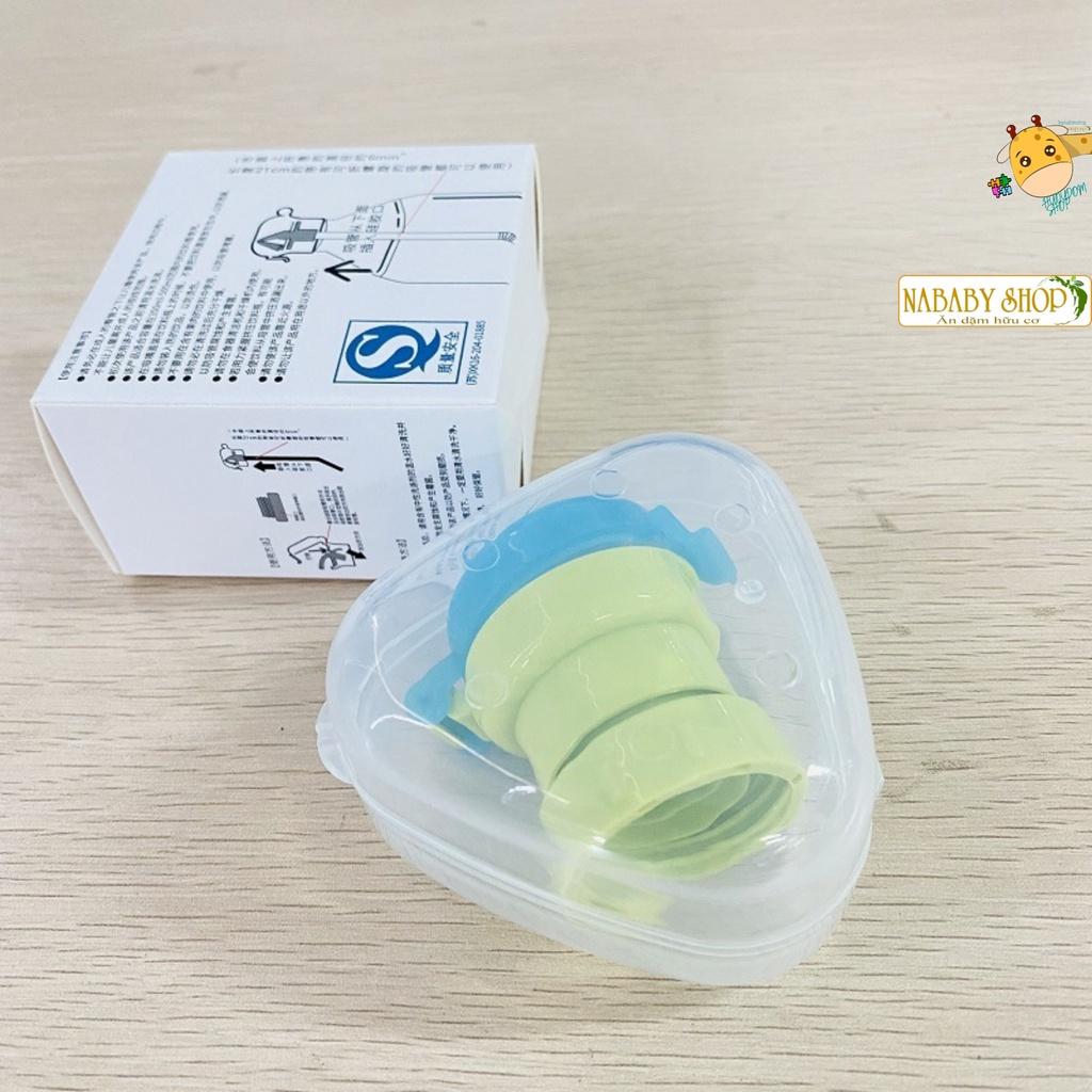 Bộ chuyển đổi sang ống hút gắn chai nước cho bé tiện dụng mang ra ngoài, chống đổ, chống sặc.