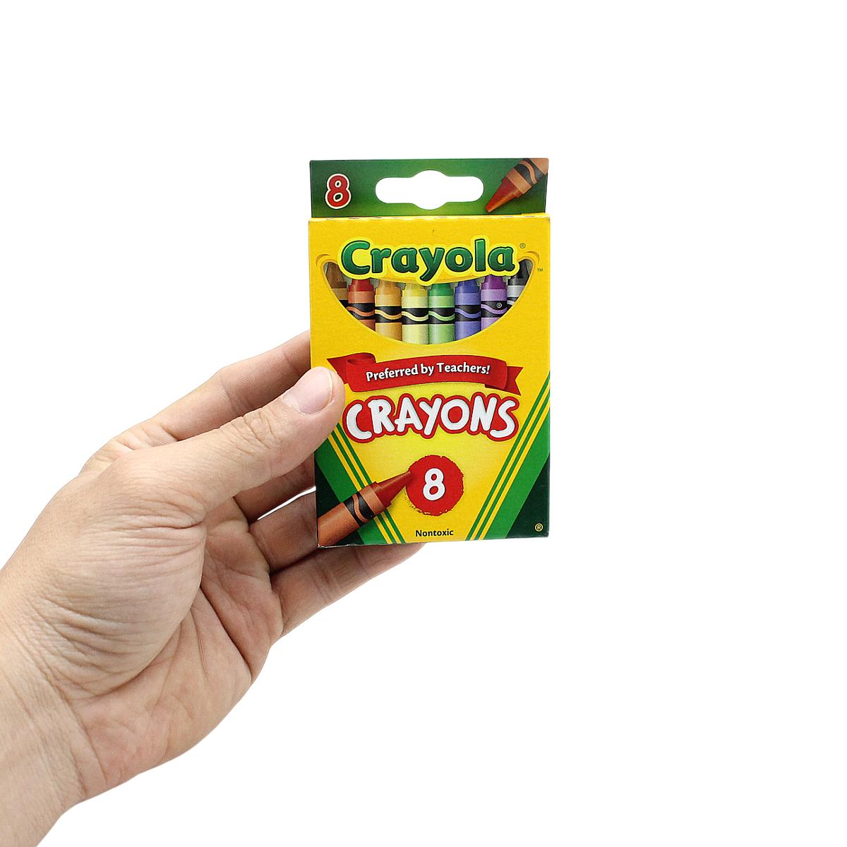 Hộp 8 Bút Sáp Màu Crayon - Crayola 523008