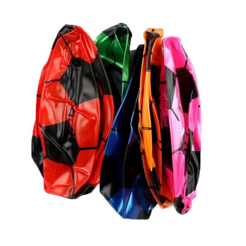 20cm Trẻ em bóng đá bóng đá nhiều màu PVC Bàn tay vỗ tay chơi bóng đá phù hợp với huấn luyện trò chơi ngoài trời Bãi biển đàn hồi Bãi biển Color: 18cm