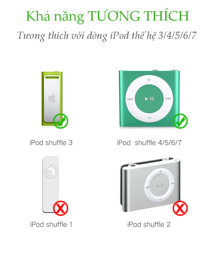 Cáp sạc iPod thế hệ 3/4/5/6 USB2.0 sang 3.5mm dài 10cm UGREEN US260 50146 - Hàng chính hãng