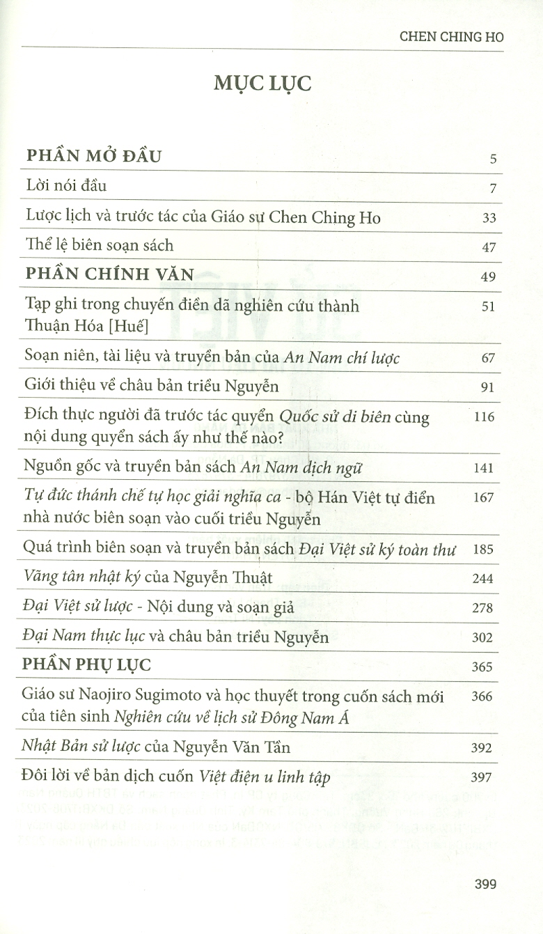 SỬ VIỆT - Nhìn Từ Tài Liệu Nguồn - Trần Kinh Hòa (Cheng Nin Ho) - Nguyễn Mạnh Sơn dịch - (bìa mềm)