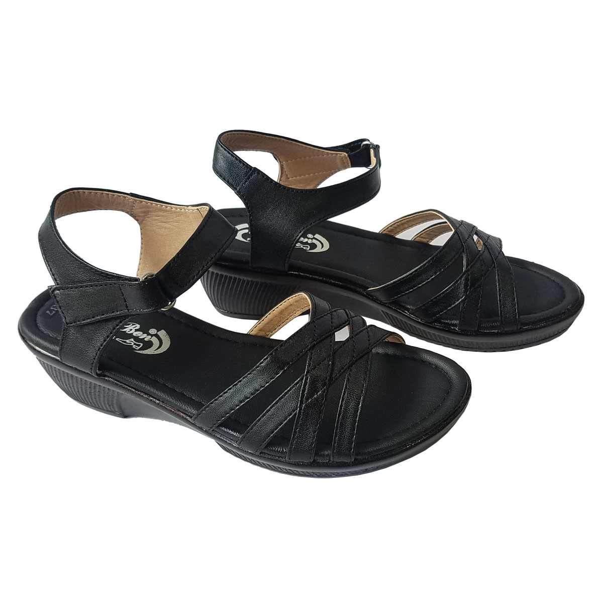 Giày Sandal Nữ Đế Xuồng BIGGBEN Da Bò Thật SDN38