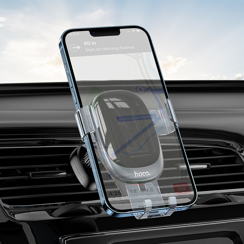 Giá đỡ điện thoại ô tô kẹp cửa gió cho smartphone Hoco H7 _ Hàng chính hãng