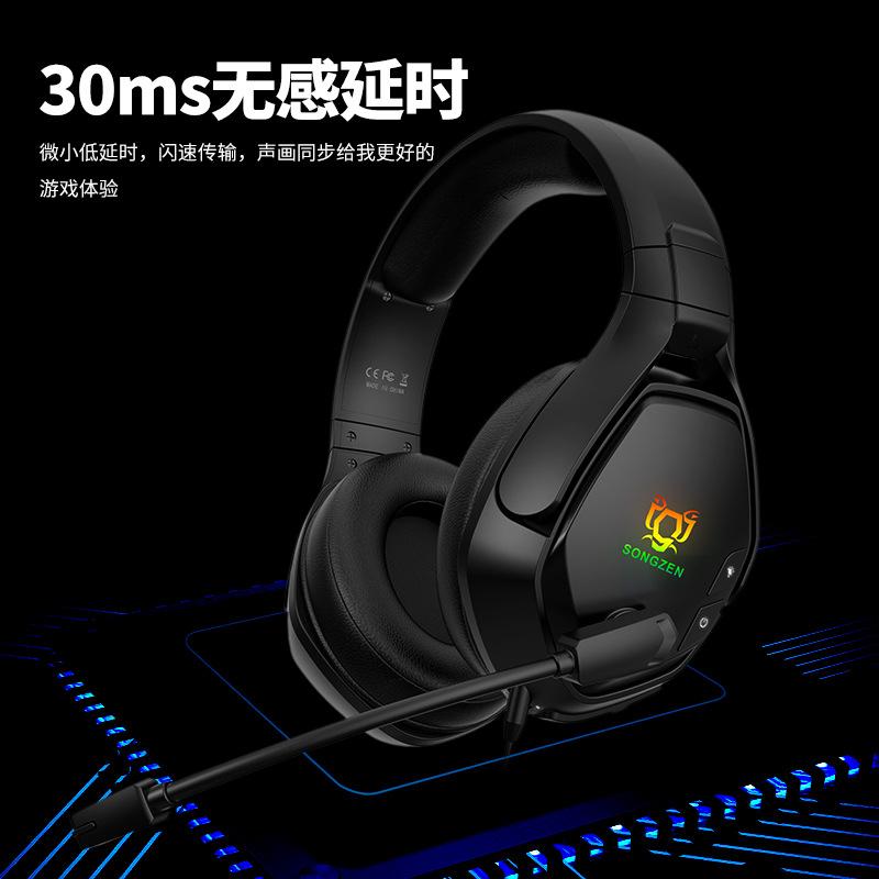 Ưu đãi đặc biệt mới mẫu riêng tai nghe Bluetooth gắn trên đầu độ trễ thấp thời lượng pin dài tai nghe giảm tiếng ồn máy tính chơi game không dây