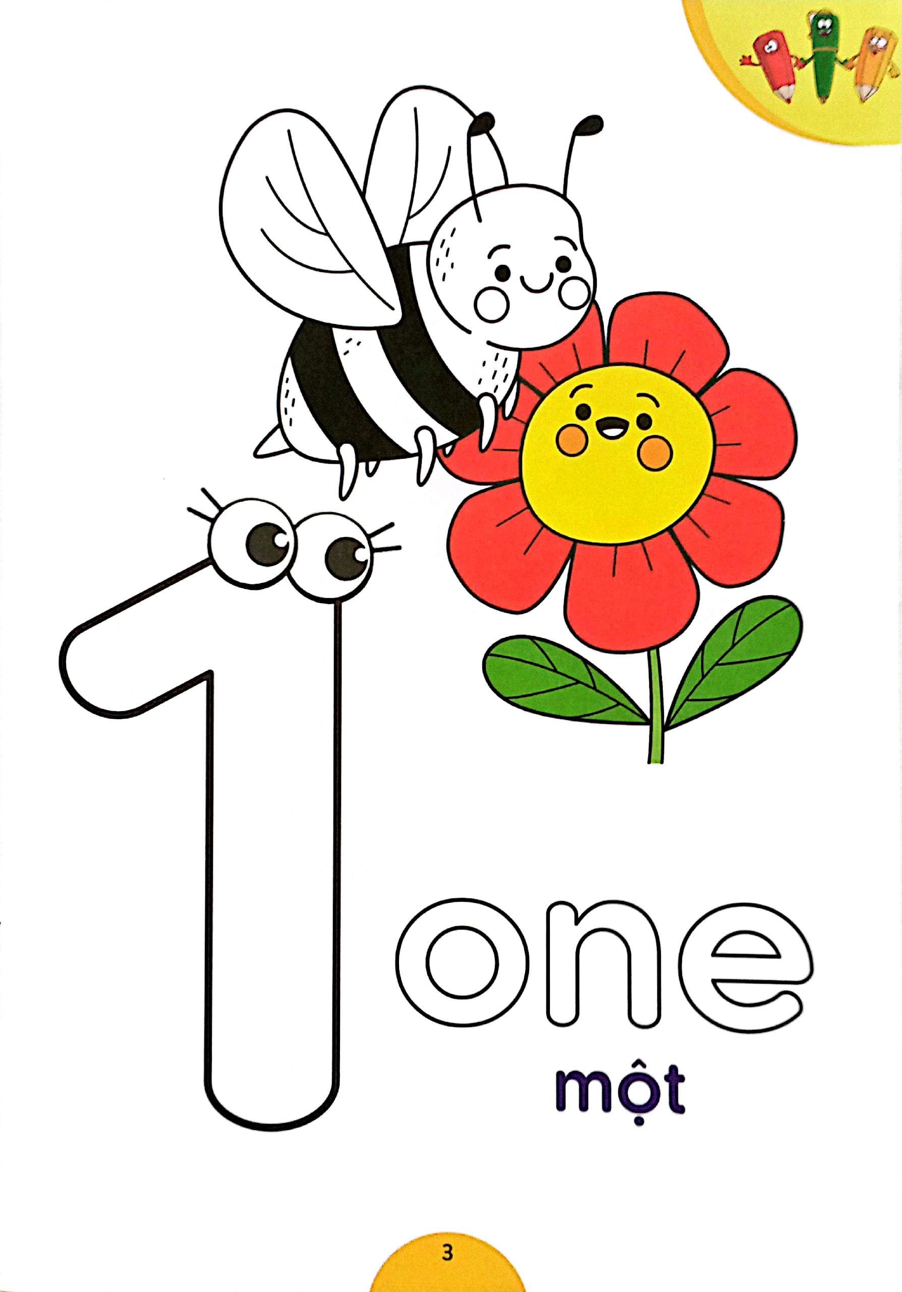 Sách - Quà Cho Bé - Bé Tập Đếm Và Tô Màu