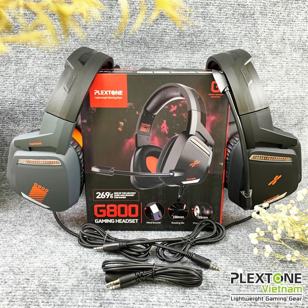 Tai nghe Gaming Chụp Tai Plextone G800 có Mic hỗ trợ chơi game PUBG COD- Hàng chính hãng