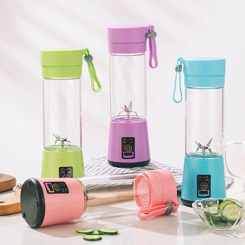 Máy xay sinh tố mini cầm tay - Máy xay hoa quả trái cây 2 lưỡi - 6 lưỡi pin sạc tích điện đa năng cầm tay du lịch