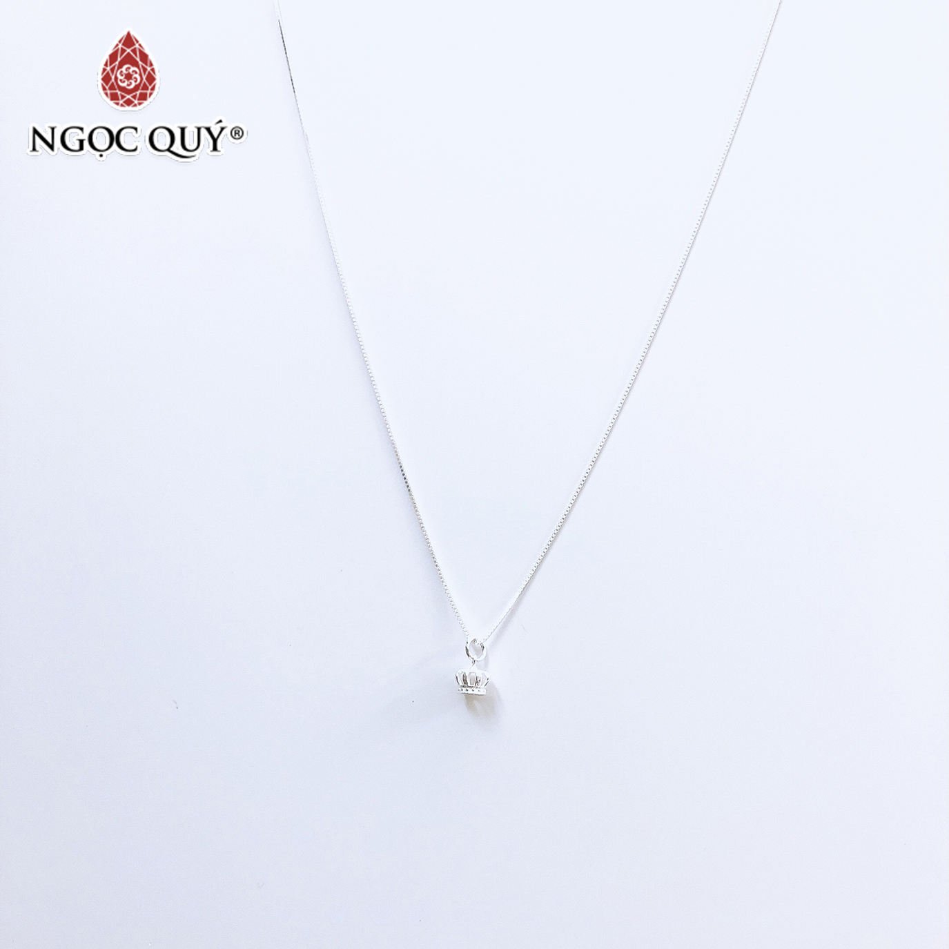 Dây chuyền bạc mặt vương miệng - Ngọc Quý Gemstones