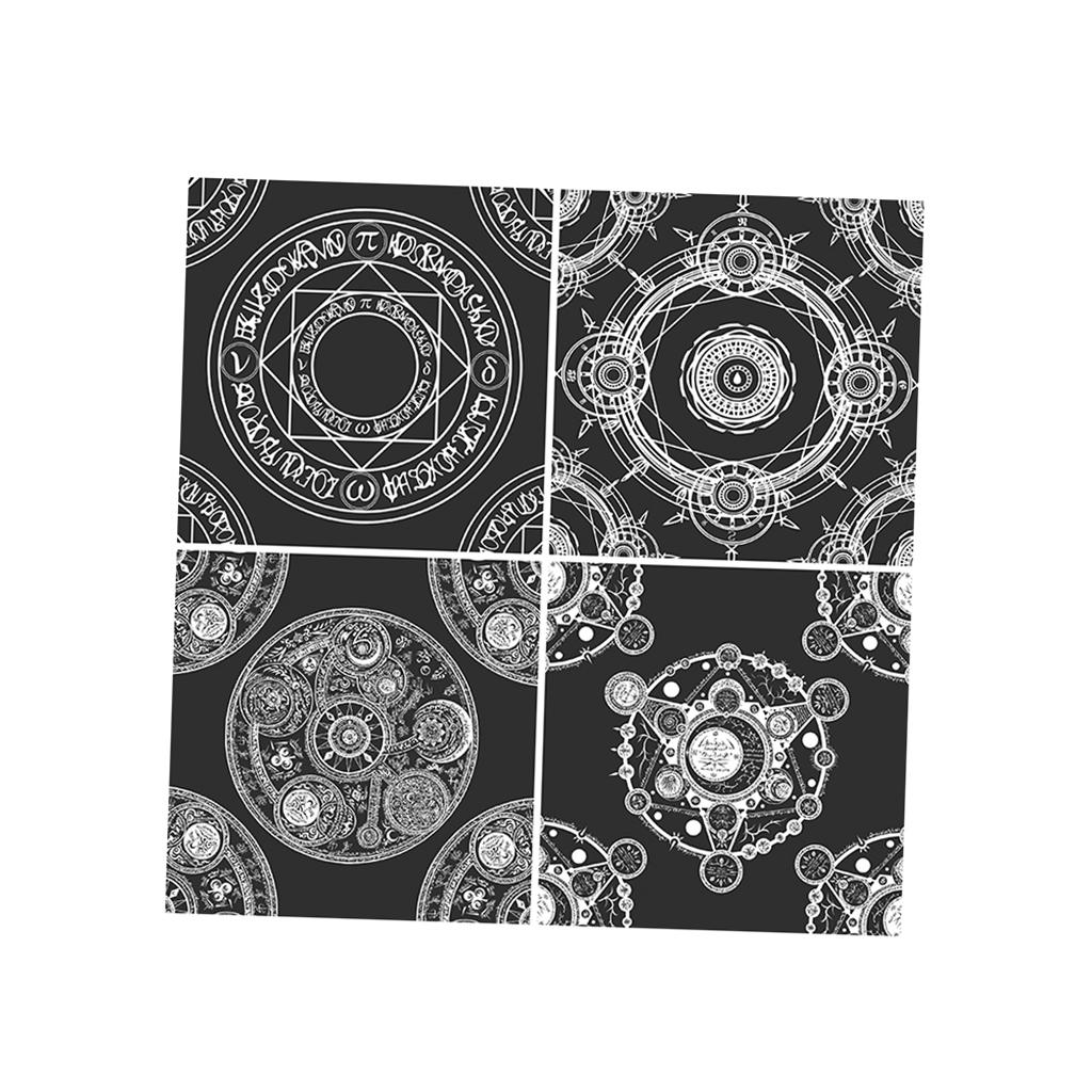 2pcs/set Creative Moroccan Self-adhesive Wall Floor Tile Sticker Home Decor