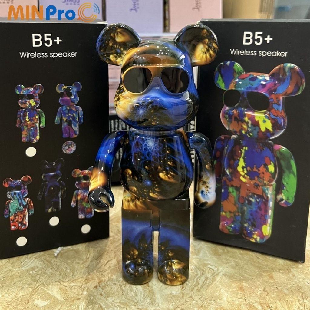 Loa bluetooth mini MINPRO gấu Bearbrick B5+ loa không dây bass to, nghe nhạc chơi game