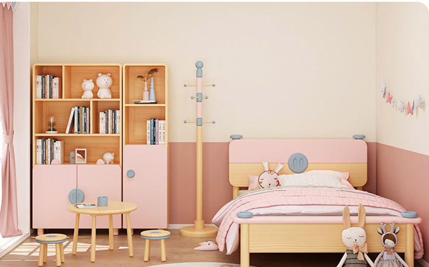 Giá sách cho bé bằng gỗ công nghiệp