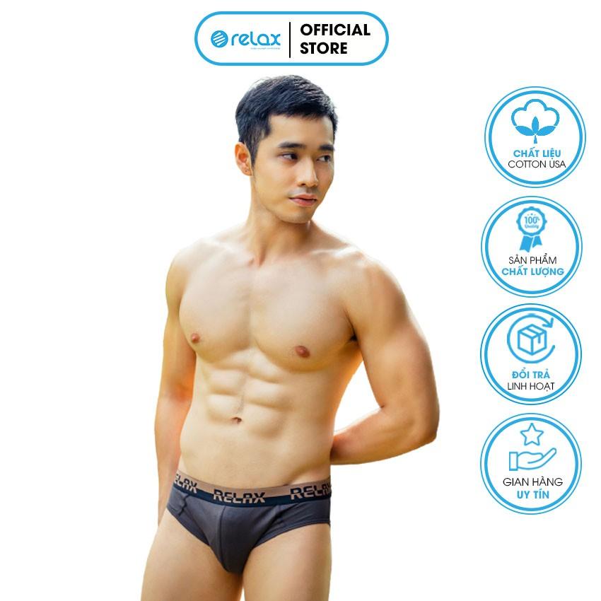 Quần lót nam brief RLTK055 quần sịp nam thoáng mát mềm mại cao cấp, co giãn tốt, ôm gọn - RELAX