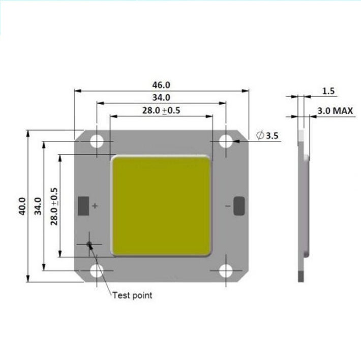 ĐÈN LED COB 3.7V 30W 60P TRẮNG SÁNG