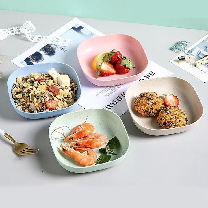 Set 8 Đĩa Nhựa Lúa Mạch - Giao Hàng Toàn Quốc