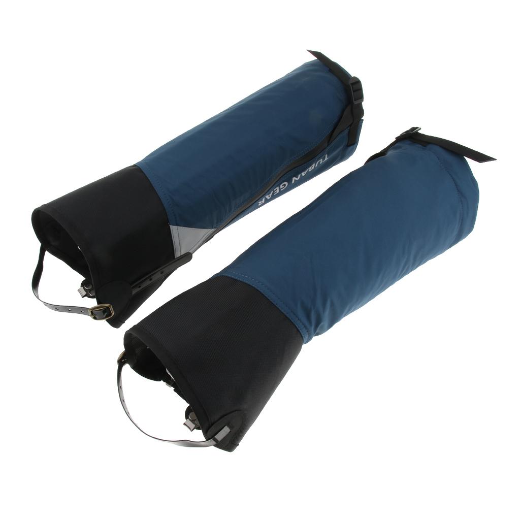 Outdoor Reflective Walking Gaiters Leggings Boots Snow Leg Guard Blue M