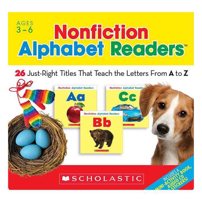 [Hàng thanh lý miễn đổi trả] Nonfiction Alphabet Readers With Cd (Student Pack)