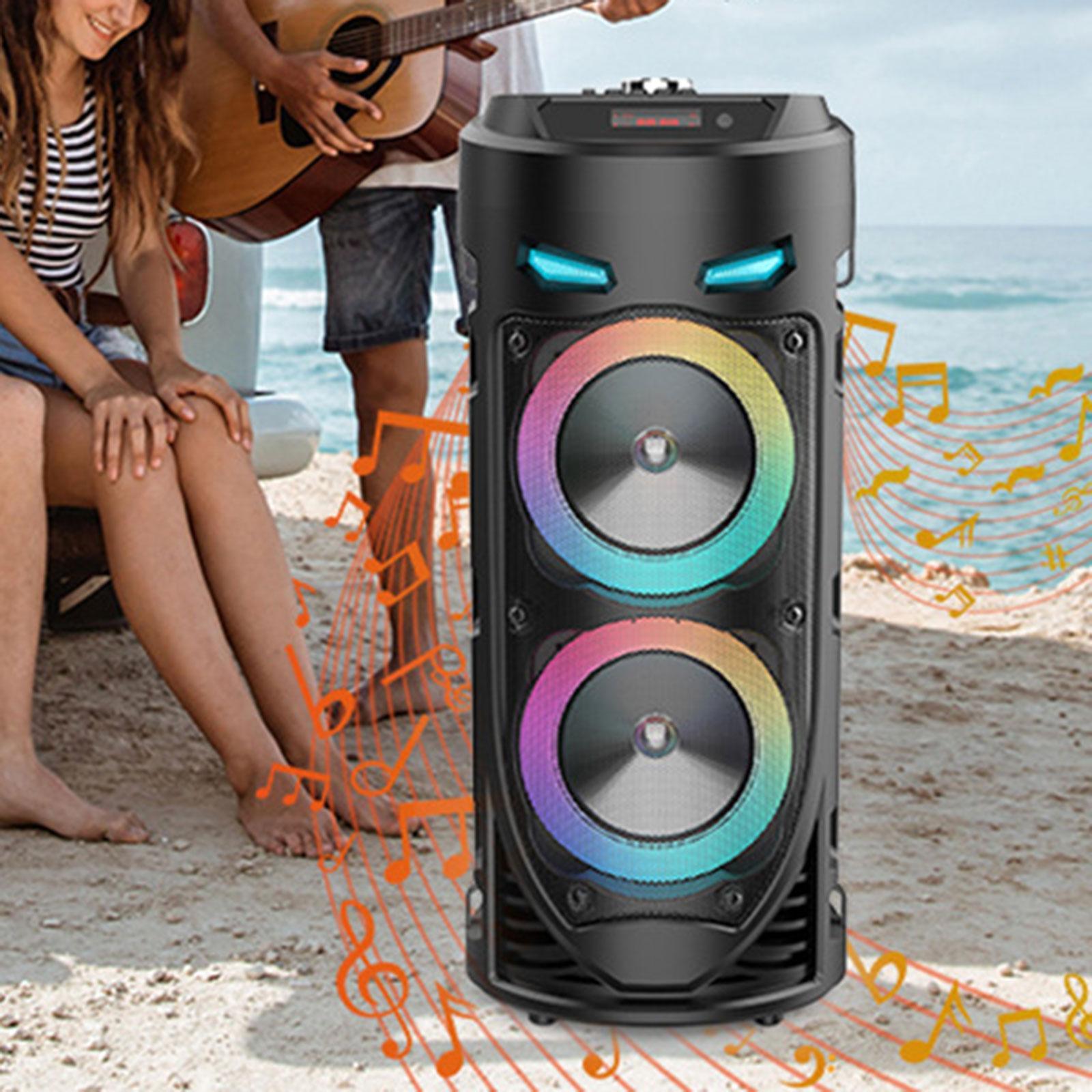 Loud Speaker Heavy Bass with Shoulder Strap Stereo Sound for Car Bike Sports
