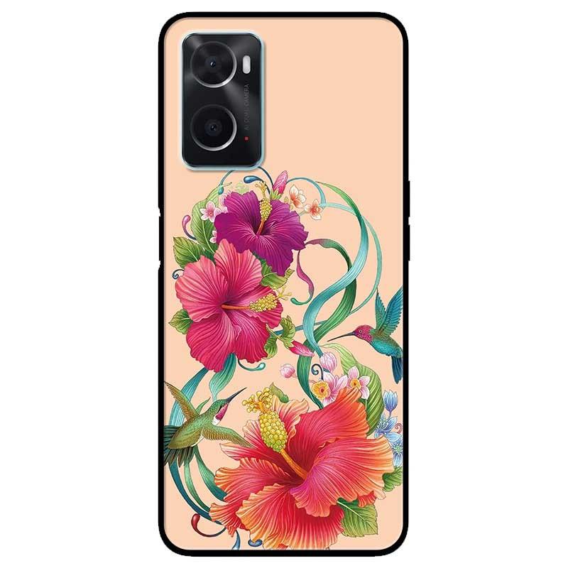 Ốp lưng dành cho Oppo A16K - Oppo A36 / A76 - Oppo Reno 7z 5G - Hoa Bụt Nền Da